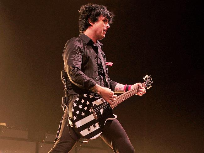 American punk rockers Green Day play their Revolution Radio tour at the Adelaide Entertainment Centre. Picture: Bianca De Marchi