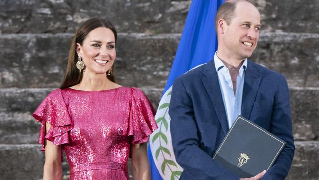 The Duke and Duchess of Cambridge are currently in the Caribbean to celebrate the Queen‘s Platinum Jubilee. Picture: Jane Barlow/Getty