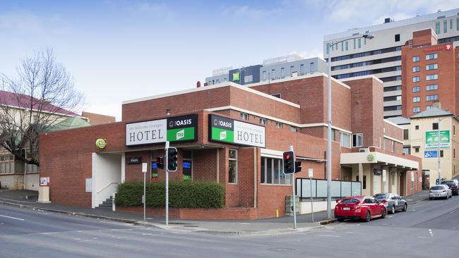 The current Welcome Stranger site on the corner of Davey and Harrington streets. Picture: RICHARD JUPE