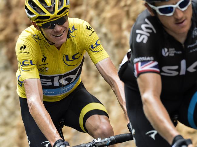 Chris Froome had an unwanted altercation with some urine.