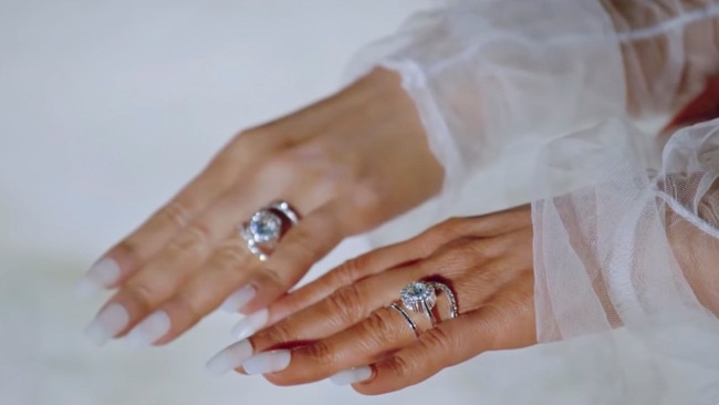 He gave the girls the same diamond ring which featured three bands that symbolise the three of them. Picture: TLC