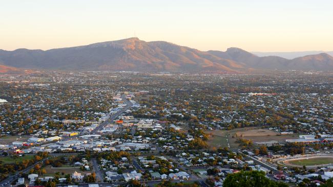 View over Townsville to Mount Stuart where Saturday night’s earthquake originated.