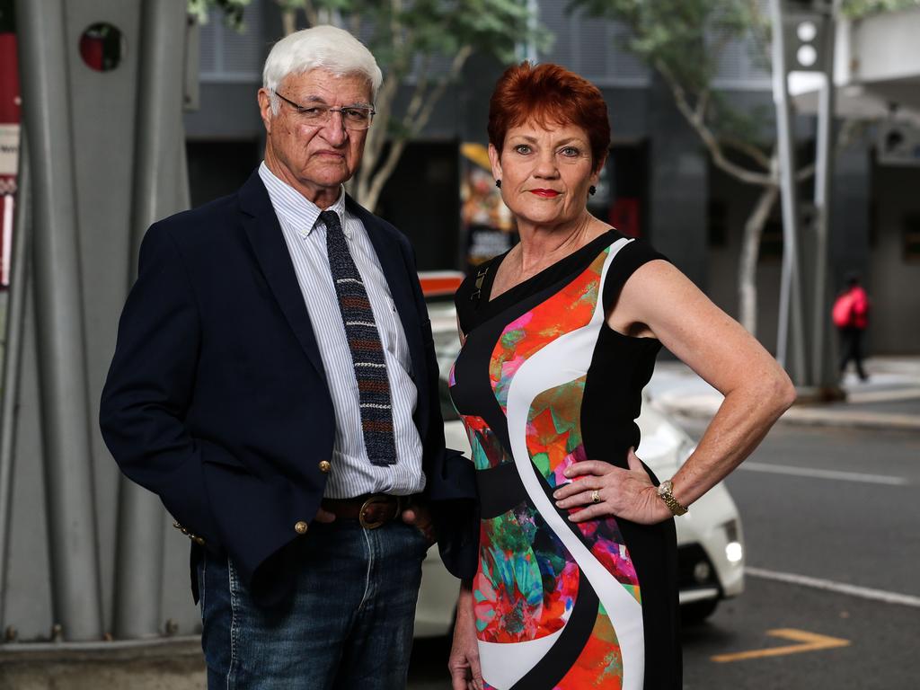 Bob Katter MP and Senator Pauline Hanson. Picture: Zak Simmonds