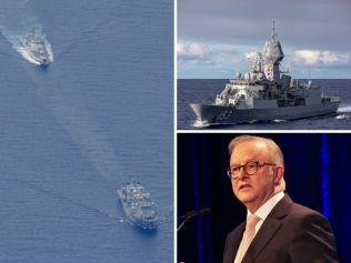 Albanese dismisses fears China’s navy rehearsing land-strike mission