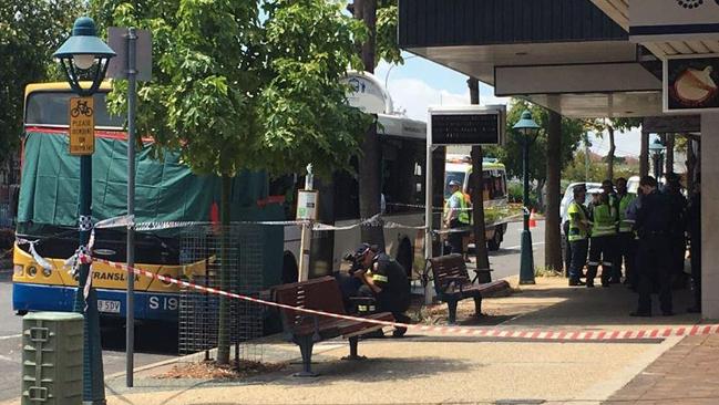 A man is dead after a bus fire in Brisbane.