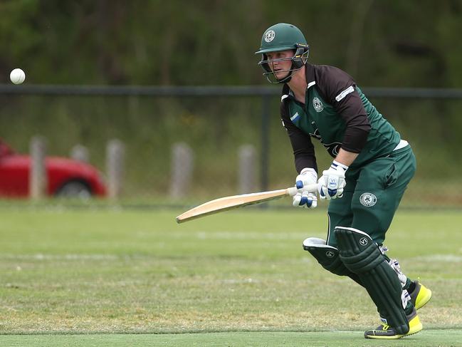 Matthew Grace of Forest Hill batting. Picture: Hamish Blair