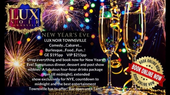 Lux Noir has an exciting event planned for New Year’s Eve at their new location. Picture: Supplied.