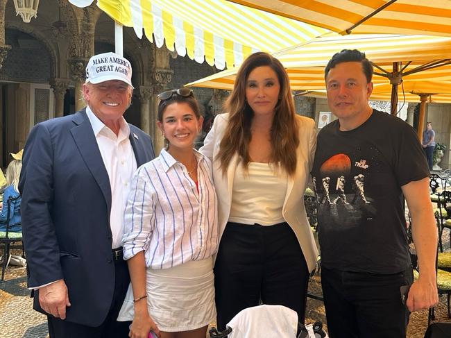 Donald Trump, Kai Trump, Caitlyn Jenner and Elon Musk. The day after the 2024 presidential election. Source - https://x.com/Caitlyn_Jenner