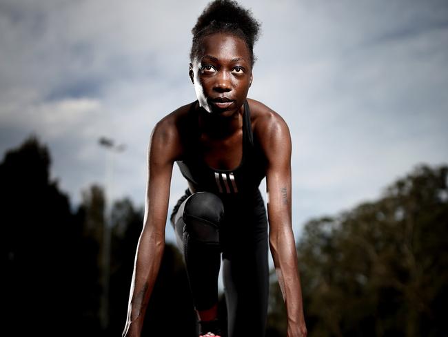 Bendere Oboya competed in the 400m at the Tokyo Olympics. Picture: Phil Hillyard