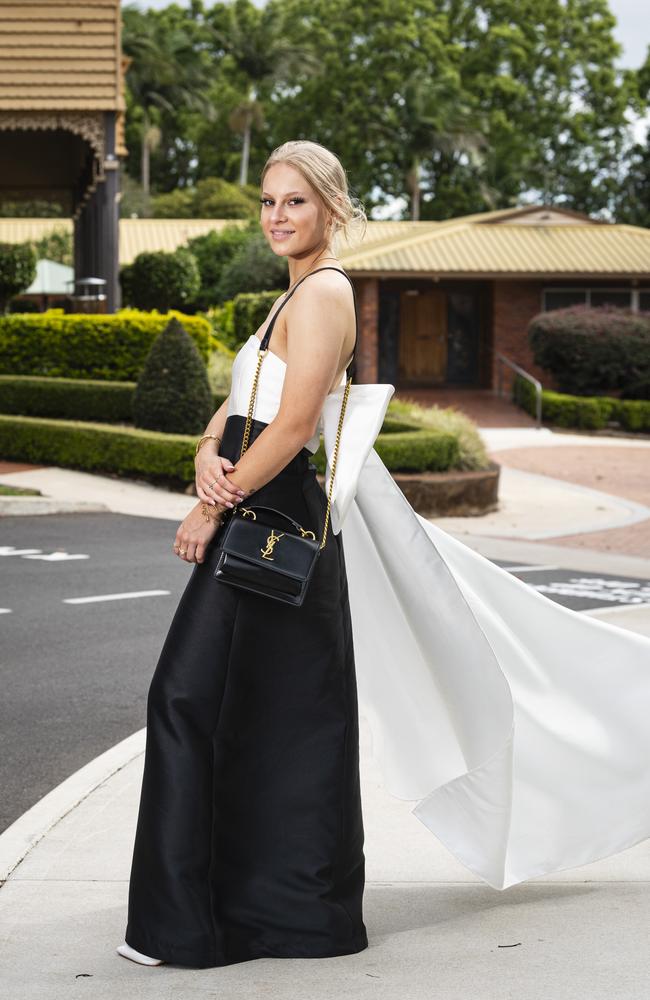 Graduate Tahlia Faulkner as Downlands College year 12 students come together for their valedictory mass at the college, Saturday, November 16, 2024. Picture: Kevin Farmer