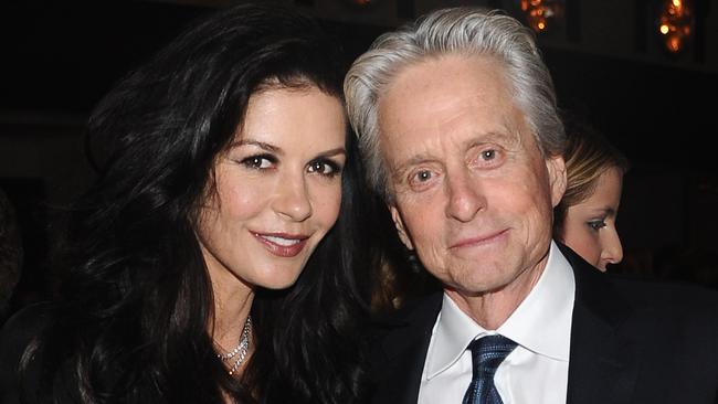 Catherine Zeta Jones and Michael Douglas. Picture: Getty Images.