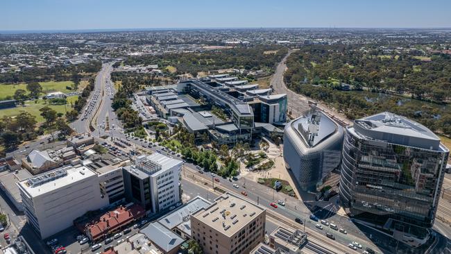 Adelaide’s biomedical precinct on North Tce. Picture: Supplied by Knight Frank