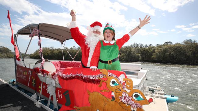 Christmas Carols on the Creek was at the centre of a community row over who should run it. Now three months later Currumbin Waters residents Dave and Libby Hewson is announcing the tradition will continue on. Picture Glenn Hampson