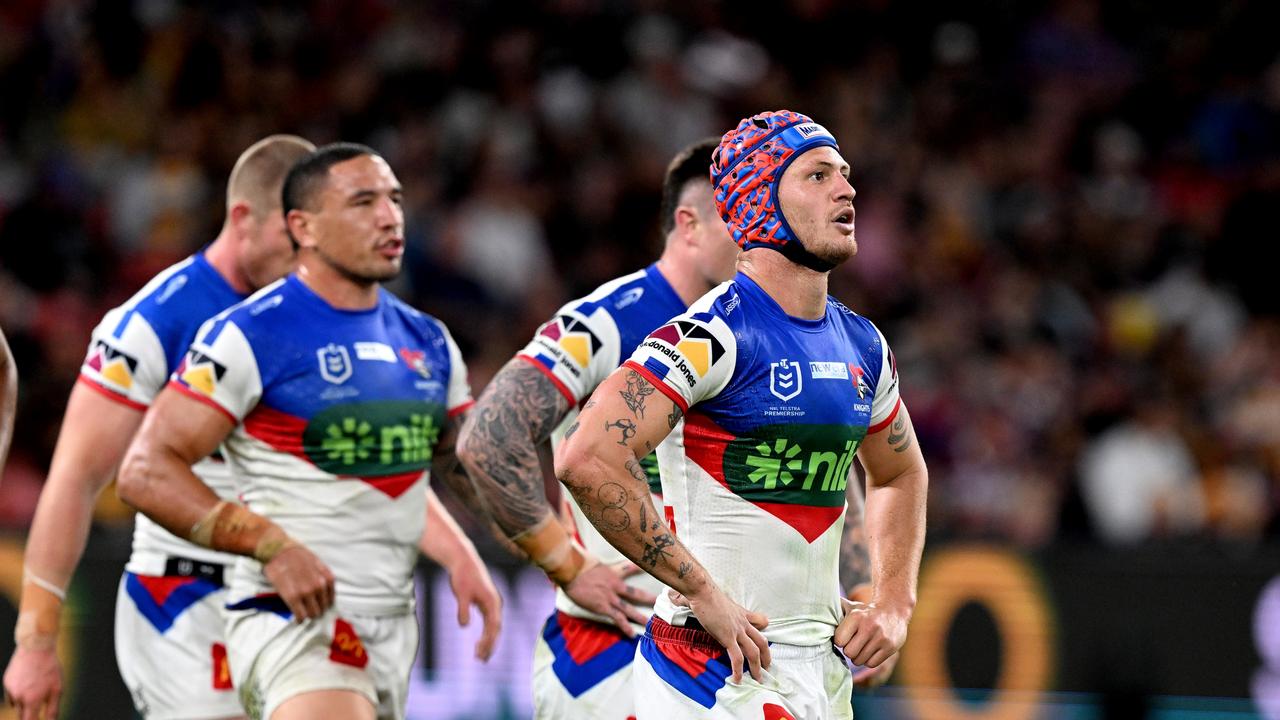 Kalyn Ponga won the battle of the fullbacks, but it wasn’t enough to secure a win for Newcastle. Picture: Getty Images.