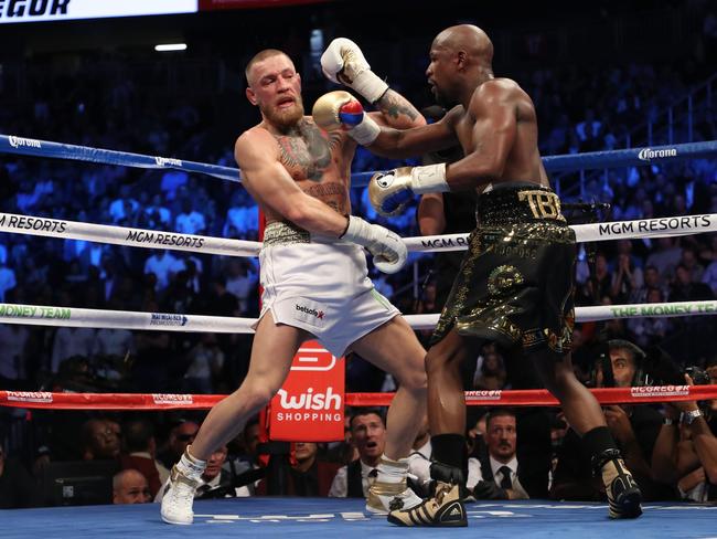 Mayweather’s right hand was more potent than McGregor’s left.