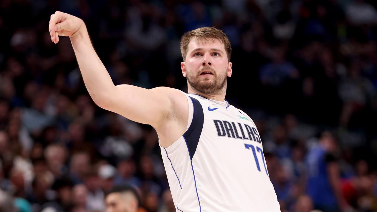 Luka Doncic of the Dallas Mavericks. Photo by Tim Heitman/Getty Images