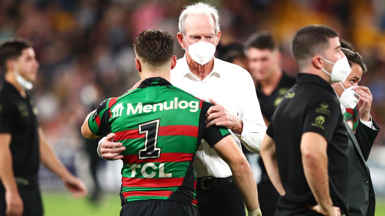 Taaffe praised former coach Wayne Bennett for helping him during the 2021 finals. Picture: Chris Hyde/Getty Images