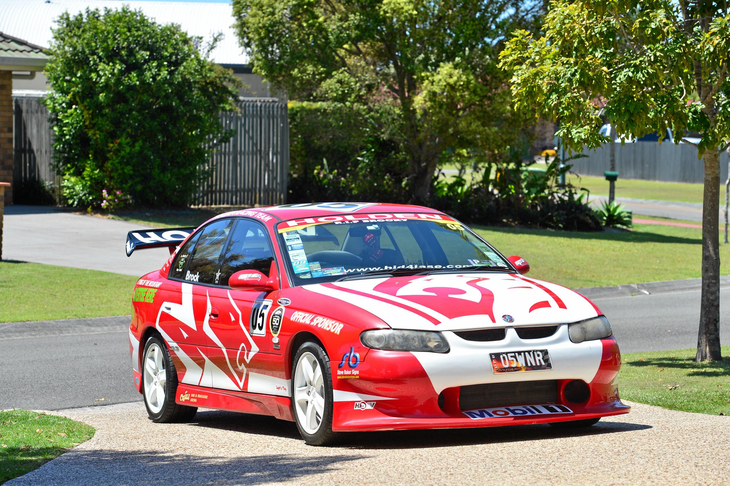 Lyn Hunt with her holden. Picture: John McCutcheon