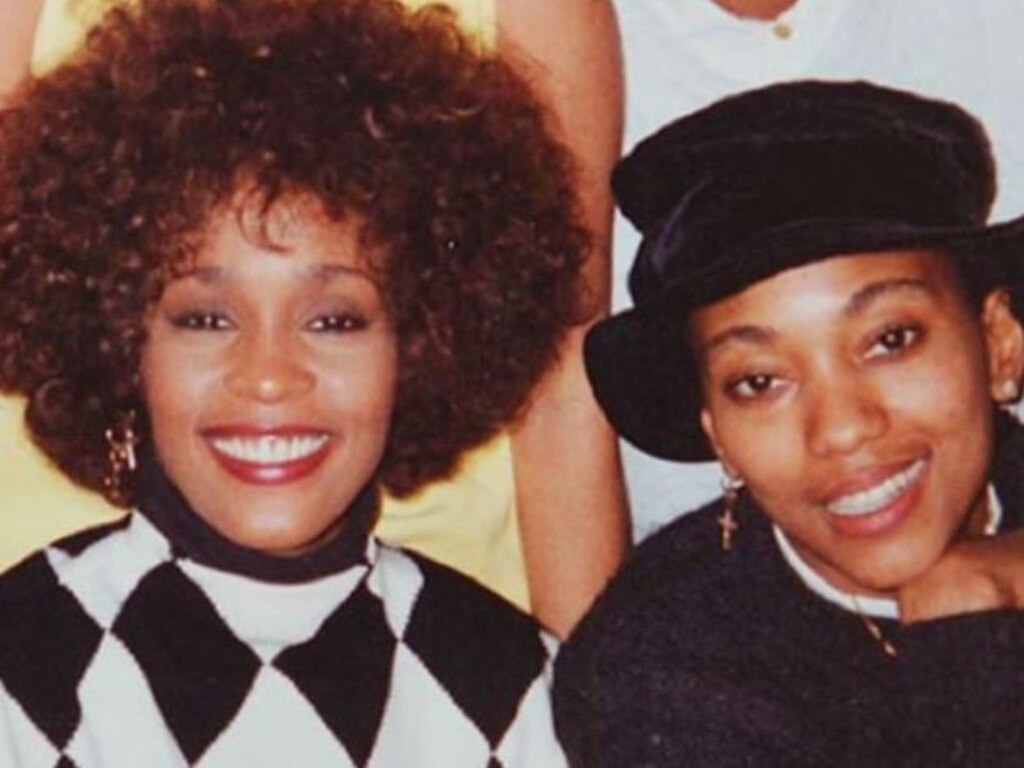 Whitney Houston and her rumoured lesbian lover, Robyn Crawford.