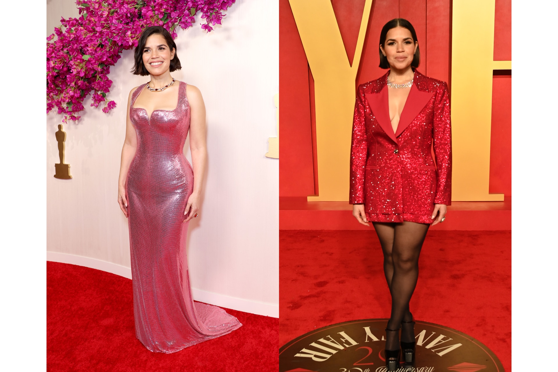 <h3><b>America Ferrera wears Versace at the Oscars and at the </b><b><i>Vanity Fair </i></b><b>after party</b></h3>