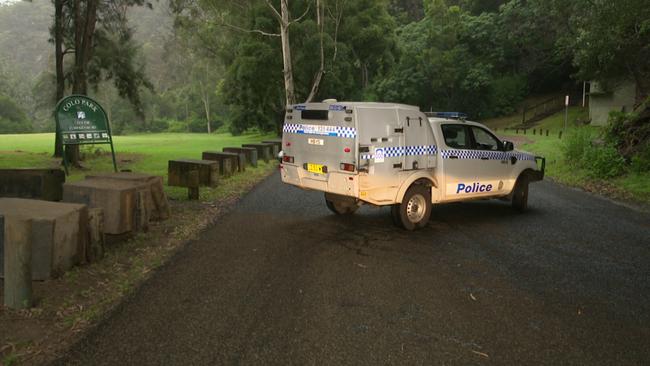 Police near the Colo River on Tuesday. Picture: TNV