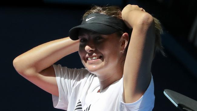 Maria Sharapova won the Australian Open title in 2008.