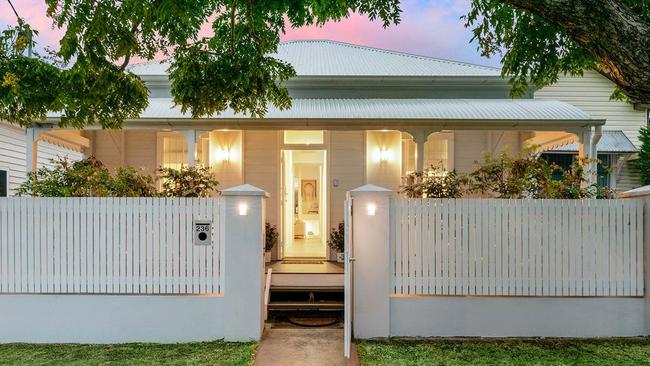 This five-bedroom house at 236 Harcourt St, New Farm, recently sold for $3.1m.