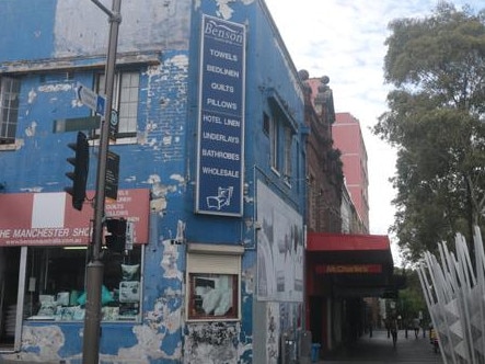 The shop is currently a dilapidated manchester store. Picture: News Corp Australia