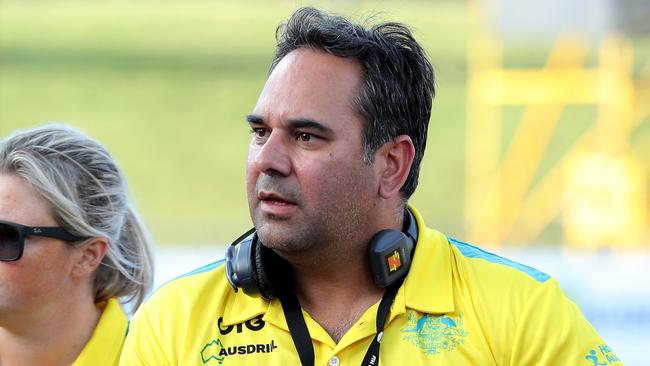 Paul Gaudoin said he was proud to have helped the Hockeyroos get to No. 2 in the world. Picture: AAP