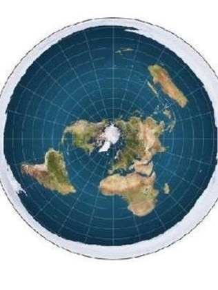 How “Flat Earth” believers think the world looks. Picture: supplied