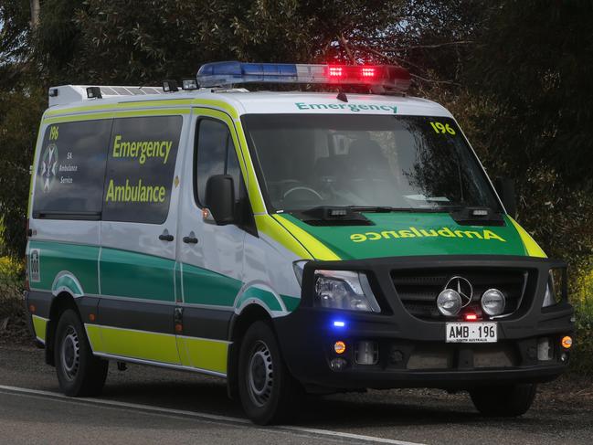 24/7/15 - a car accident on Horrocks Hwy in Morn Hill.Picture Simon Cross