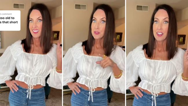 A 52-year-old woman has hit back at cruel internet trolls who said she was too old to wear crop tops.