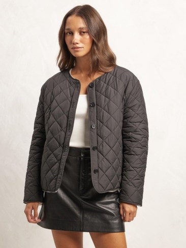 AERE Reversible Quilted & Sherpa Jacket. Picture: THE ICONIC.