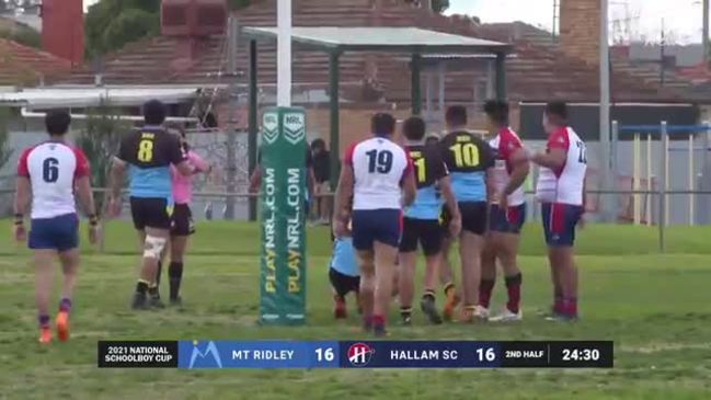 NRL Schoolboy Cup: Mount Ridley v Hallam Senior College Match Highlights