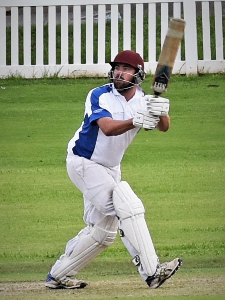 Ulmarra Hotel Tucabia Copmanhurst's Andrew Ellis holes out for a second ball duck in the CRCA GDSC Premier League preliminary final against GDSC Easts-Westlawn Crown Hotel at Ellem Oval on Saturday, 20th March, 2021.