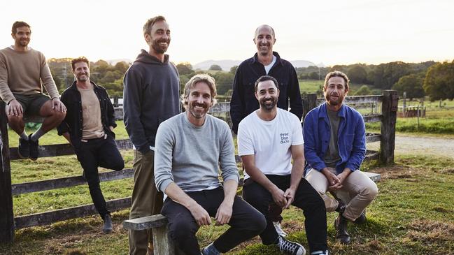 The Three Blue Ducks team in Bellingen. Picture: Supplied