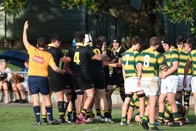 AIC First XV rugby between St Patrick's College and St Laurence's College. Saturday May 10, 2025. Picture, John Gass