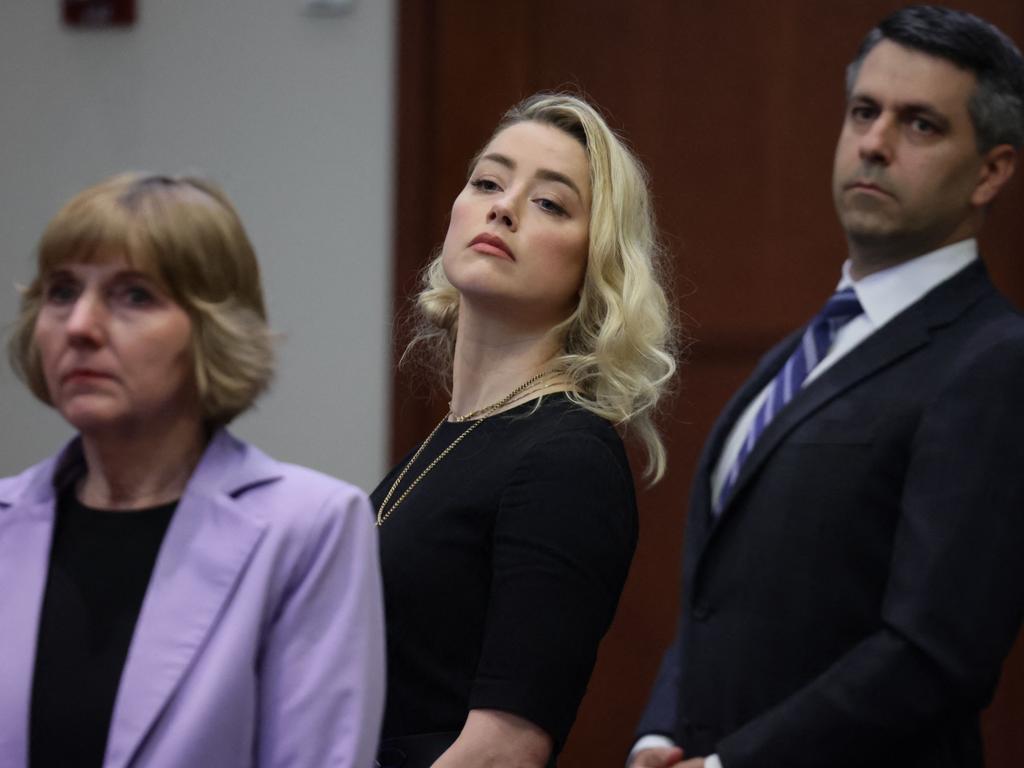 Amber Heard’s lawyers have asked the defamation verdict be entirely set aside. Picture: Evelyn Hockstein/AFP