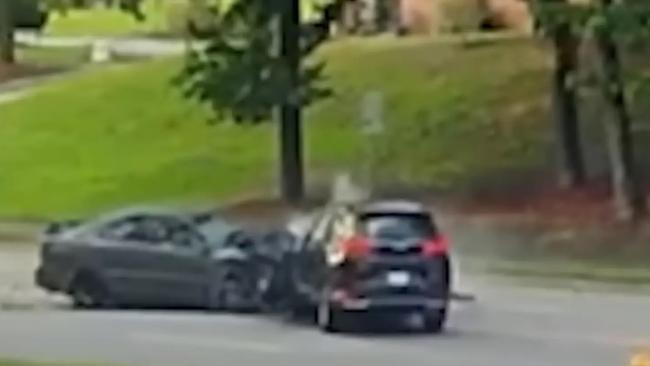 He allegedly told a passer-by the crash was not an accident, but an attempt to kill himself and his wife. Picture: WNCN