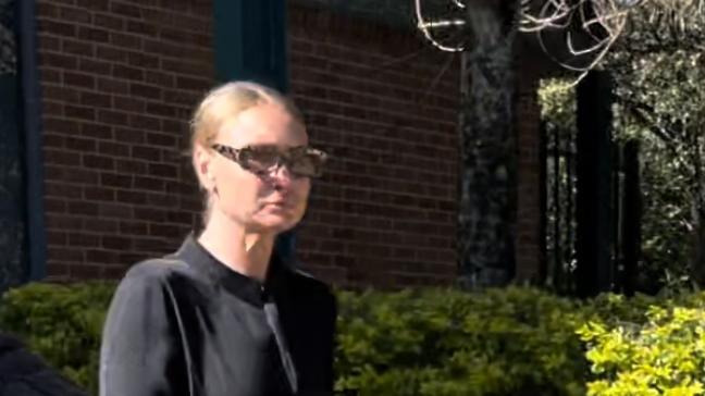 Kylie Emma Sleeth leaves Byron Bay Local Court after being sentenced for drink driving. Picture: Savannah Pocock