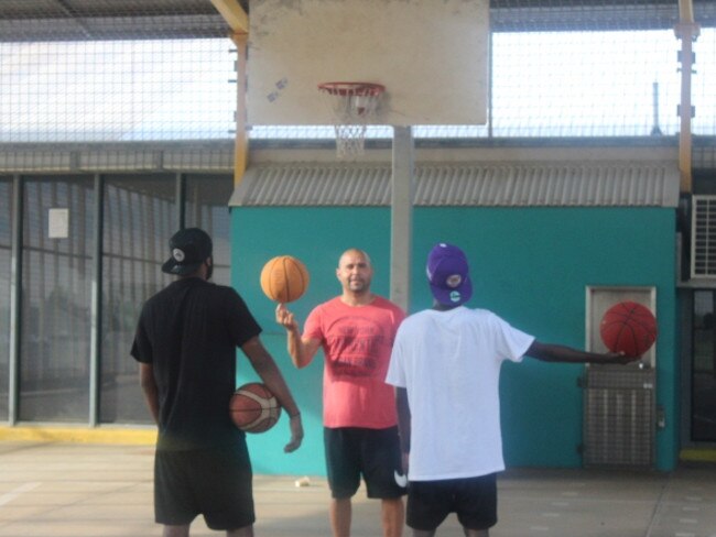 Timmy Duggan teaching Don Dale Youth Detention Centre inmates.