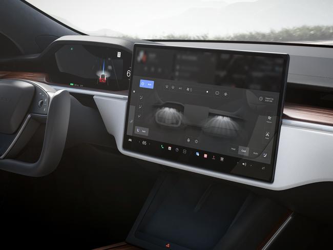 Tesla Model S interior shot