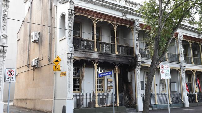 A man has been arrested after a suspicious fire at an East Melbourne practice of a prominent solicitor. Picture: Josie Hayden