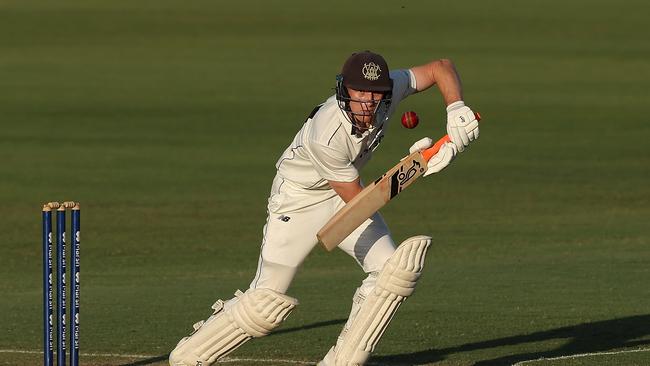 Cameron Bancroft batting for Western Australia during the Sheffield Shield in November. Picture: Paul Kane/Getty Images.