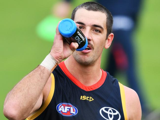 MELBOURNE, AUSTRALIA - MAY 25: Taylor Walker of the Crows during an Adelaide Crows AFL training session at AAMI Park on May 25, 2020 in Melbourne, Australia. (Photo by Mark Brake/Getty Images)