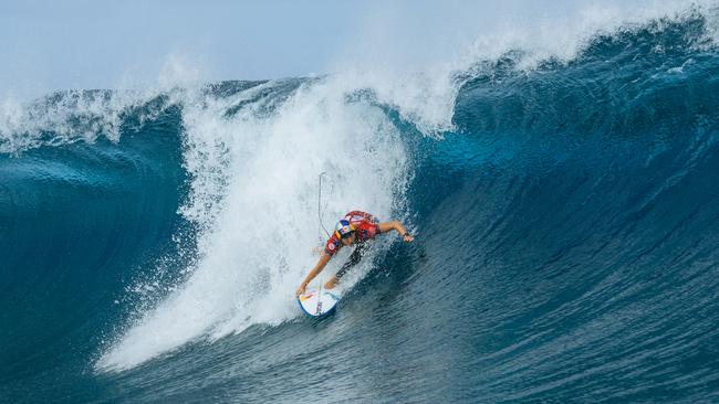 Molly Picklum booked her place at the Olympics. Picture: Matt Dunbar/World Surf League