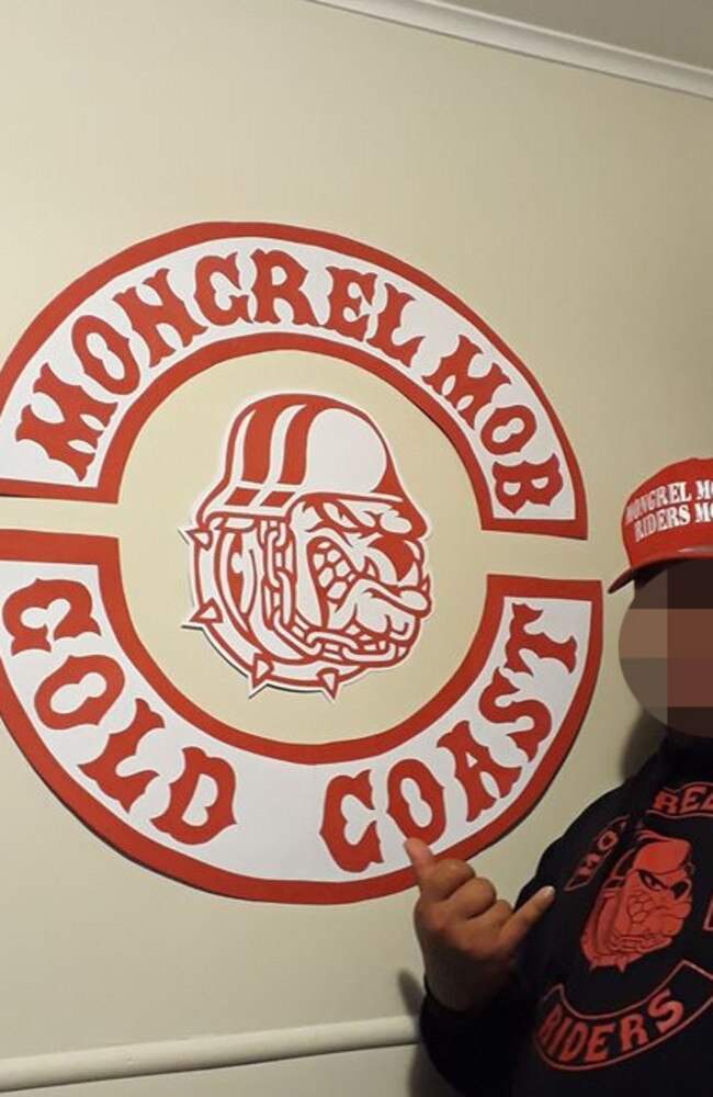 Inside the Gold Coast Mongrel Mob clubhouse.