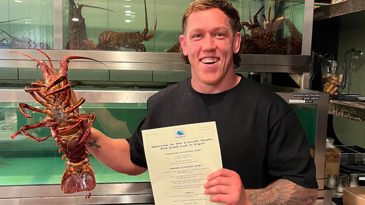 NRL Vegas confidential: Sharks treated to glamorous lobster dinner