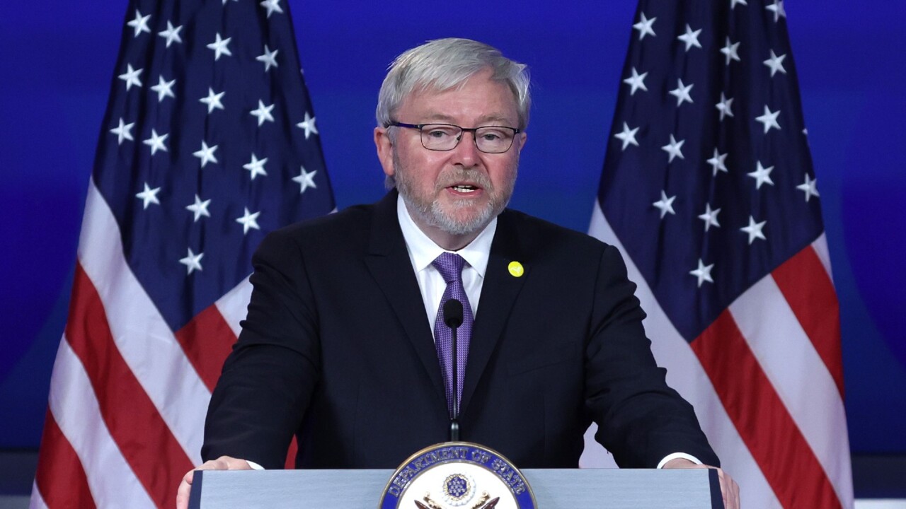 Kevin Rudd outlines future of 'robust' Australia-US relationship