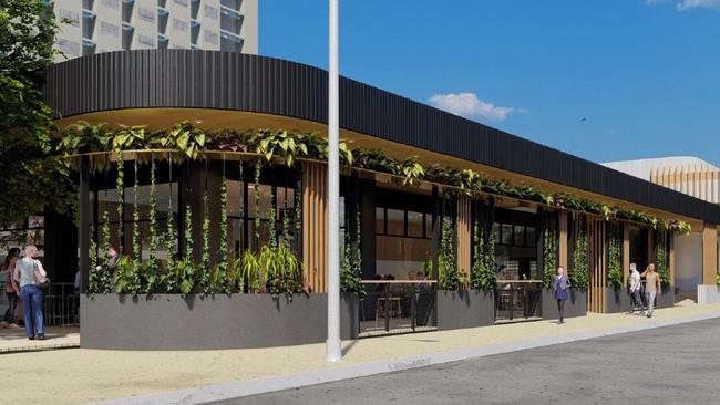 Proposed renovations at the old Ducks Nuts site on Mitchell Street Darwin.